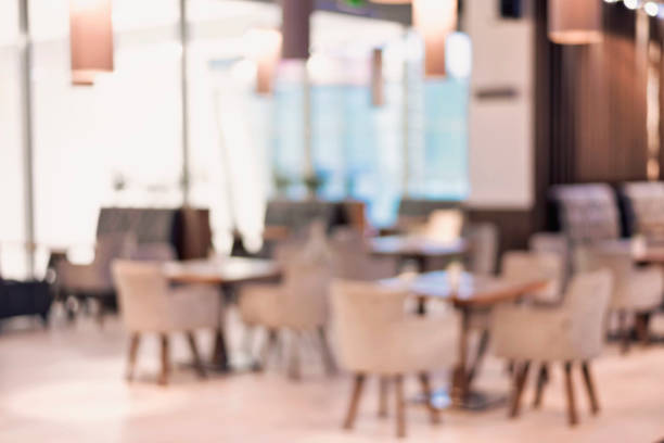 istock Blurred background : Customer at restaurant blur background with bokeh. 1130466464