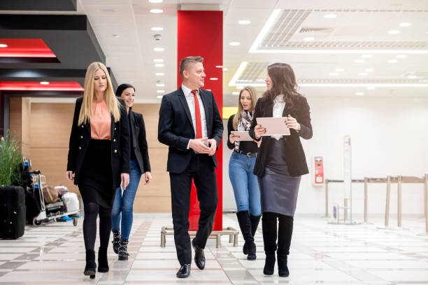 istock Business people walking at the lobby 1130467778