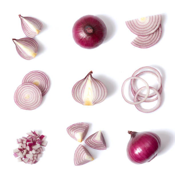 cipolla rossa - onion foto e immagini stock