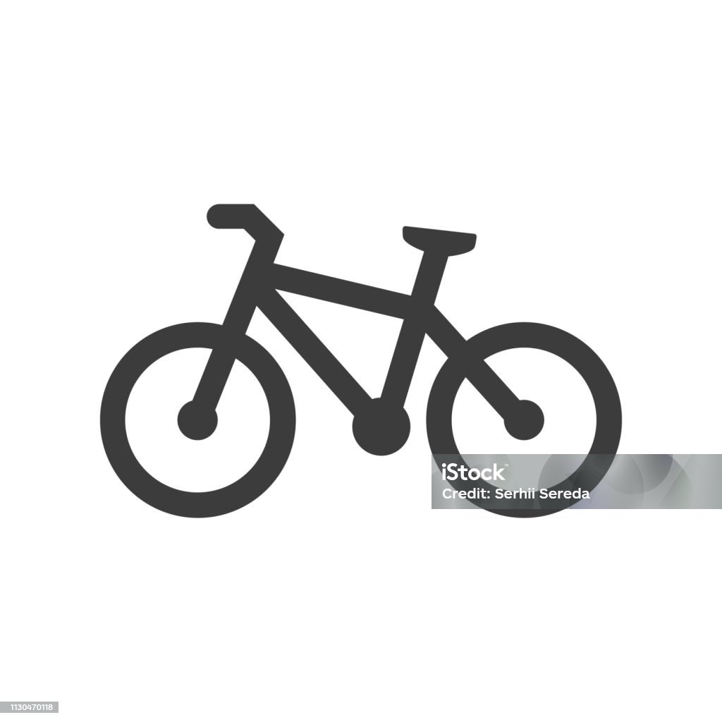 bicycle icon on white background. bicycle icon on white background. Vector Illustration Bicycle stock vector
