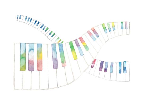 Fun music Fun music
The keyboard by which iridescence dances アコーディオン stock illustrations