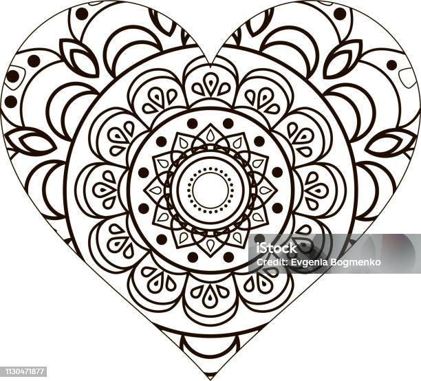 Mandala Pattern Coloring Book Stock Illustration - Download Image Now -  Abstract, Art, Art And Craft - iStock