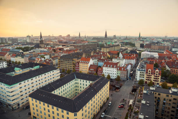 istock Panoramic view from Christianshavn district toward Copenhagen downtown, Denmark 1130474642