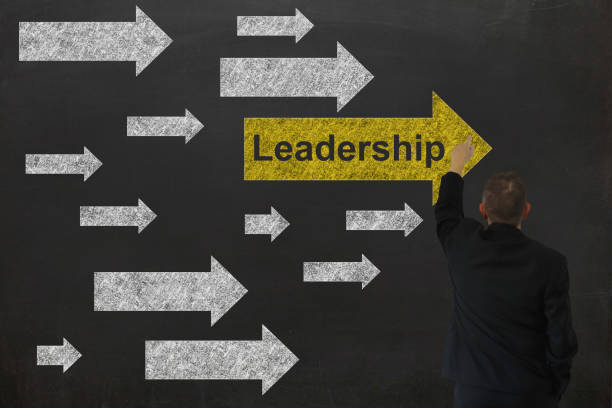 istock Leadership business competition arrow drawing 1130475491