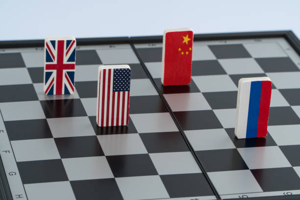 istock chessboard with flags of countries 1130482728