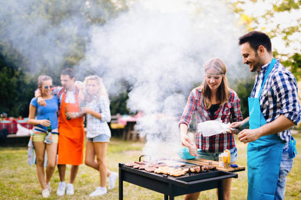 istock Young and happy people in nature having fun 1130491404