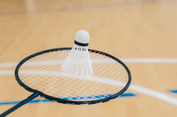 istock High Angle View Of Shuttle Cock And Racket 1130498519