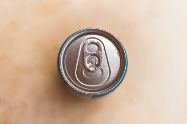 istock Top of a beer can or soda. Background blurred 1130498540