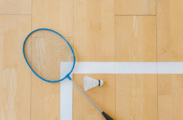 istock High Angle View Of Shuttle Cock And Racket 1130498552