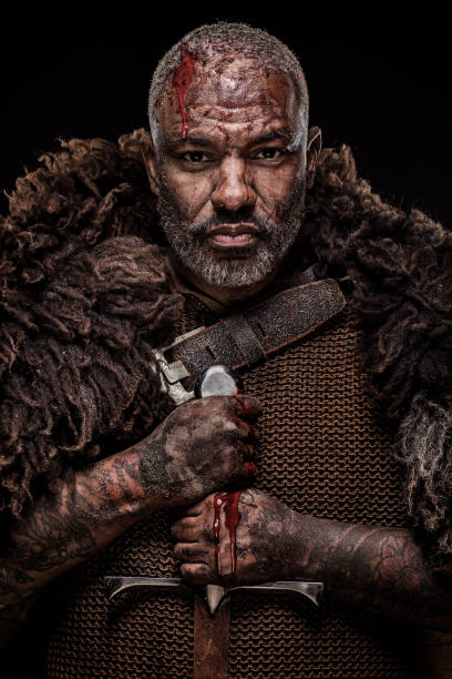 istock Black male Viking 1130501141