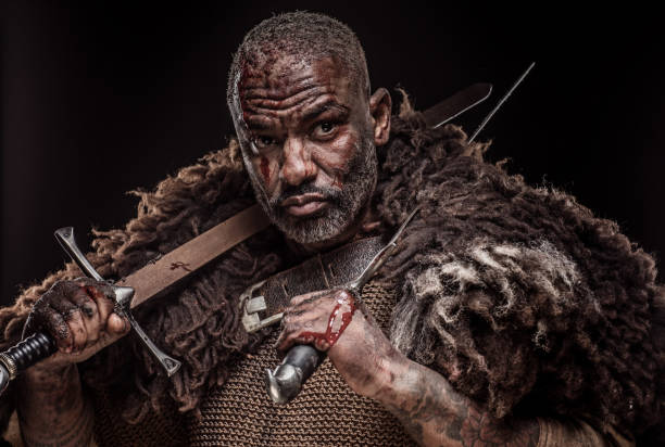 istock Black male Viking 1130501780