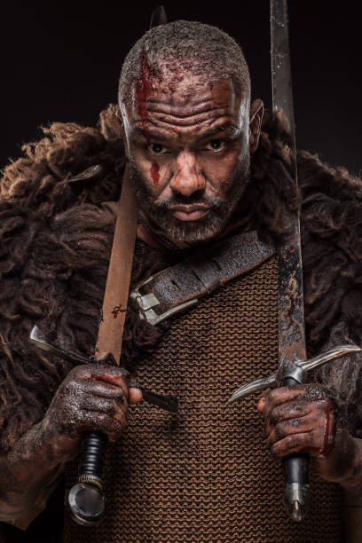istock Black male Viking 1130502490