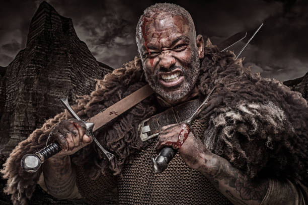 istock Black male Viking 1130502497