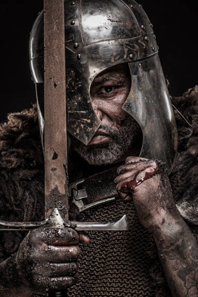 istock Black male Viking 1130502576