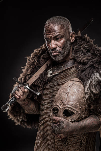 istock Black male Viking 1130502754