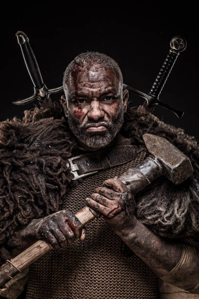 istock Black male Viking 1130502911