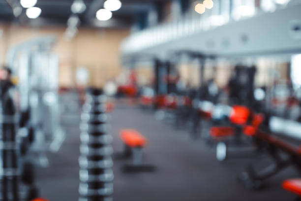 gym in focus stock photo