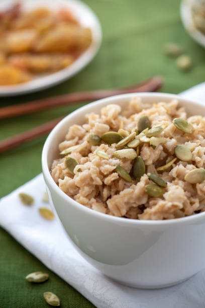 istock Oatmeal with pumpkin seeds 1130505291