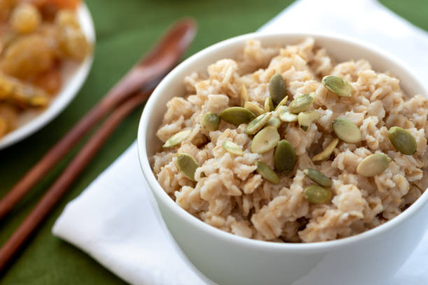 istock Oatmeal with pumpkin seeds 1130505298
