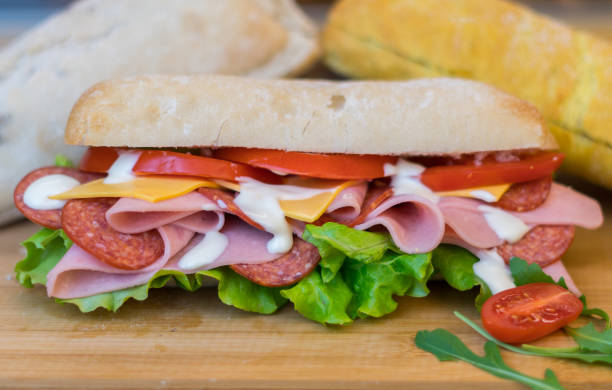 istock ciabatta bread rolls filled with salad & cut meat 1130506305