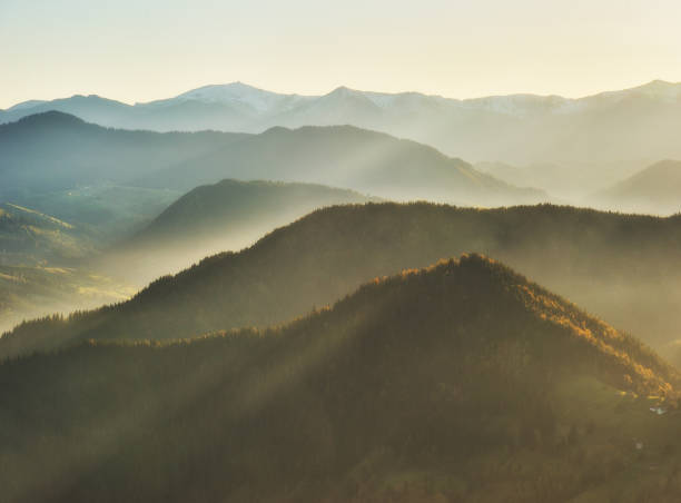 istock autumn evening in the Carpathian mountains. scenic sunset 1130506618