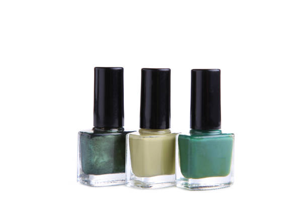 istock Group of bright nail polishes isolated on white 1130507568