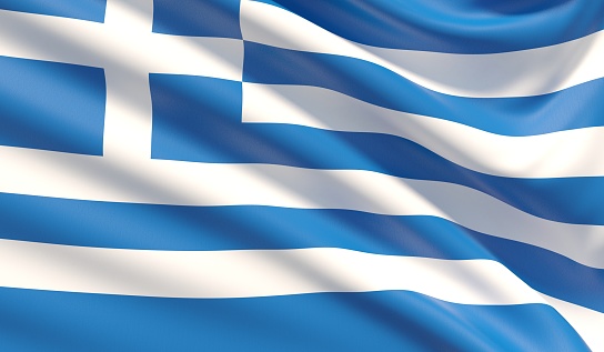 Background with flag of Greece