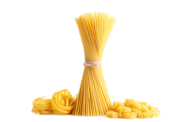 istock Delicious mixed pasta isolated on white background with copy space 1130508176
