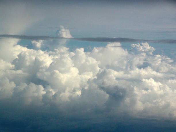 mid air cloudscape scene in thailand. asia - cloud mid air cloudscape aerial view imagens e fotografias de stock