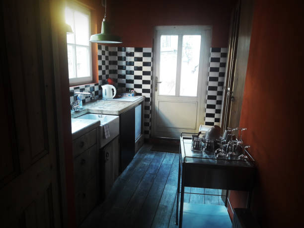istock Interior of kitchen in Attic 1130512196