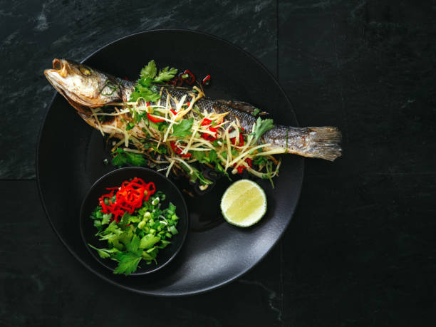 istock Steamed sea bass 1130512411