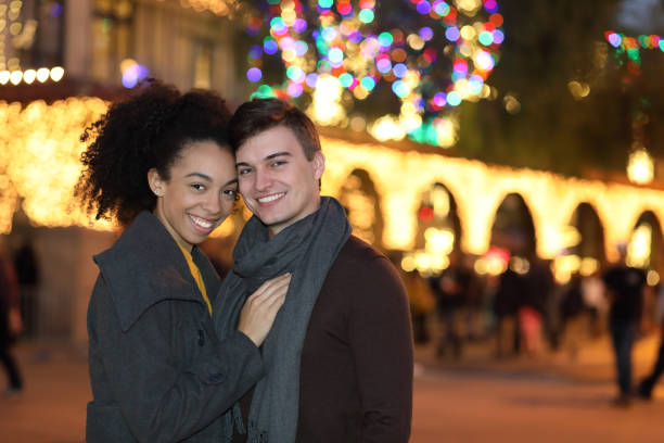 istock Holiday Fun Couple She Looks at Him 1130513323