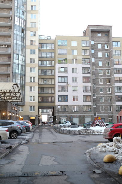 istock sunset in the city yard in winter 1130514842