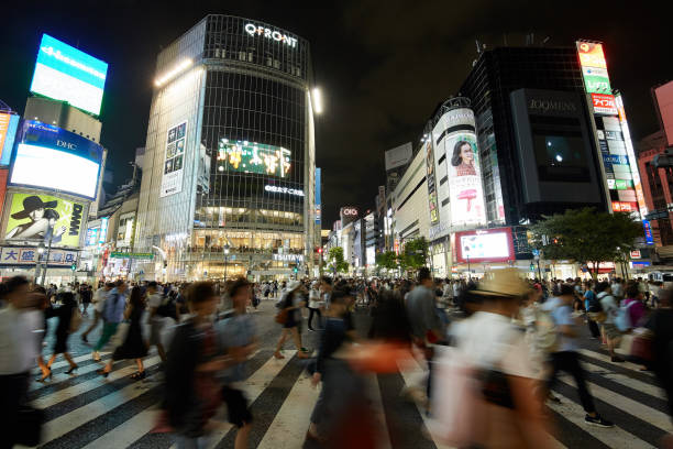 istock Blurry Shibuya crossing 1130517341