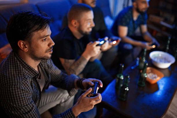 istock Friends playing video games 1130519974
