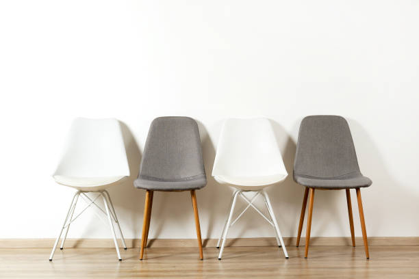 istock Lofty style chair with nobody sitting on it. Available seats. 1130520227
