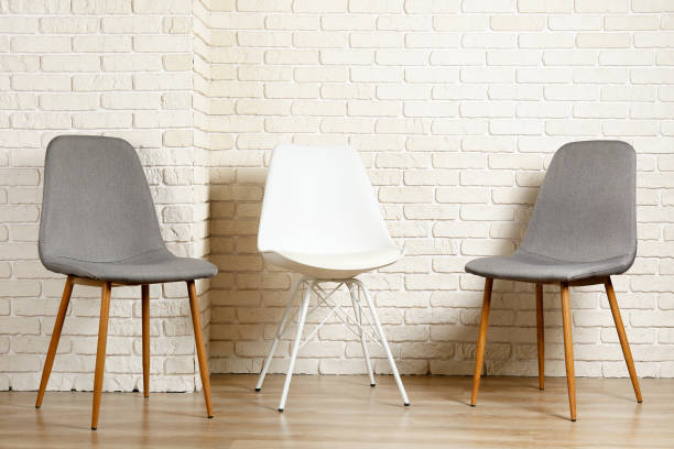 istock Lofty style chair with nobody sitting on it. Available seats. 1130520599