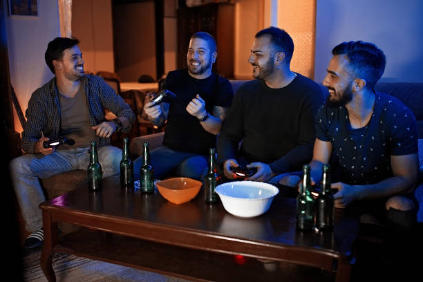 istock Friends playing video games 1130520613