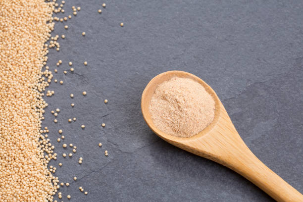 istock Amaranth seeds and powder - Amaranthus 1130521971