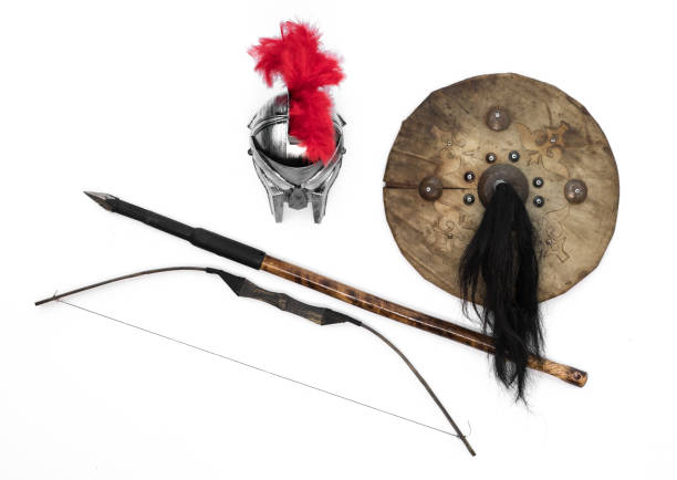 istock spartan weapon on white isolated background 1130523822