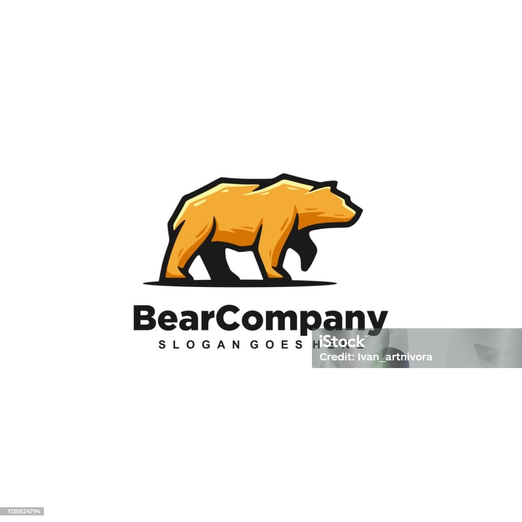 Bear Strong Vector Template Abstract Bear Strong illustration vector template. Suitable for Creative Industry, Multimedia, entertainment, Educations, Shop, and any related business Bear stock vector