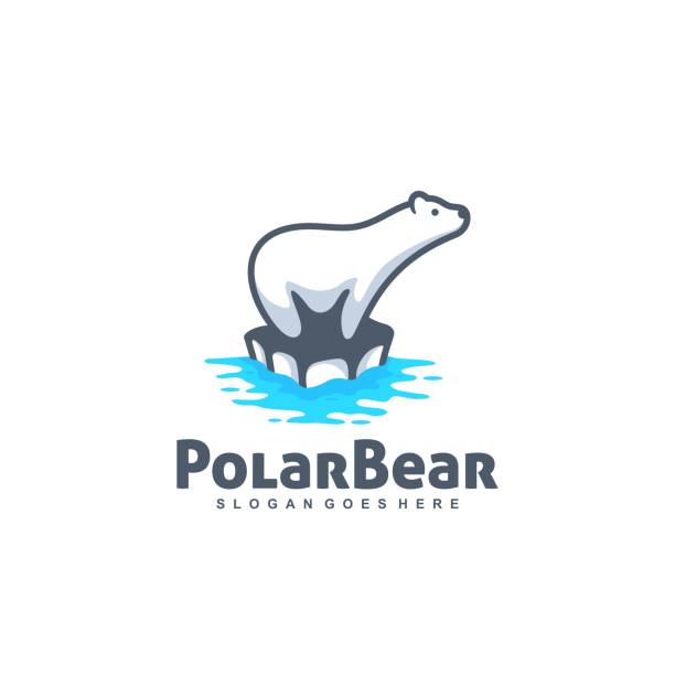 Polar Bear Vector Template Abstract Polar Bear illustration vector template. 
Suitable for Creative Industry, Multimedia, entertainment, Educations, Shop, and any related business alliance nebraska stock illustrations