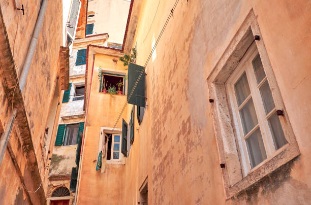 istock Beautiful old buildings in Corfu 1130526425