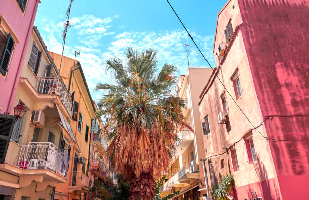Beautiful old architecture in Corfu (Kerkyra), Greece