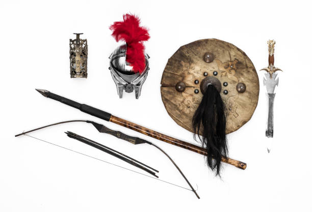 istock spartan weapon on white isolated background 1130526508