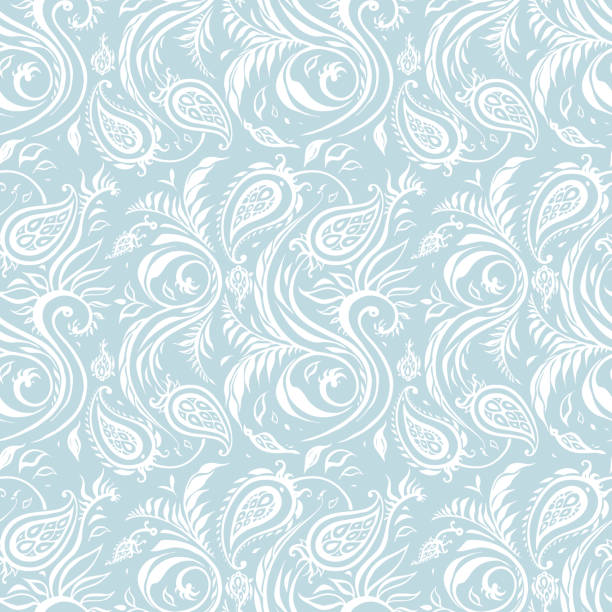 Paisley background. Vintage Seamless pattern Paisley Hand Drawn pattern. Beautiful seamless background. Elegant vintage Pattern paisley pattern stock illustrations