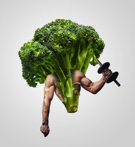 istock Broccoli with muscular man's hands. 1130529710