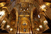 Byzantine mosaics within Palatine Chapel, Palermo, Sicily (Italy)