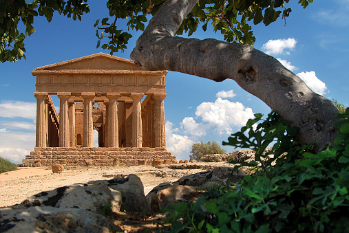 The temple of Concordia, built around the 5th century, is among the best preserved temples. In the sixth century it was transformed into a sacred building. The name Concordia comes from a Latin inscription found near the temple itself.