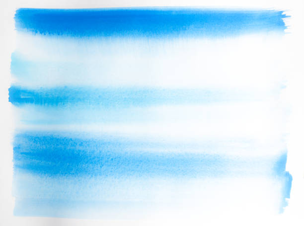 istock Blue and aqua watercolor waves 1130531143